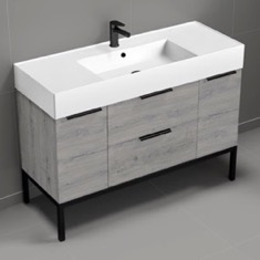 Modern Bathroom Vanity, 48 inch, Free Standing